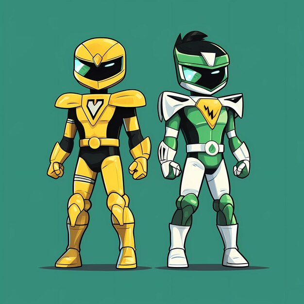 Anime style power rangers