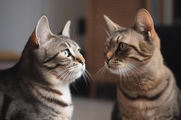 一部屋に二匹の猫