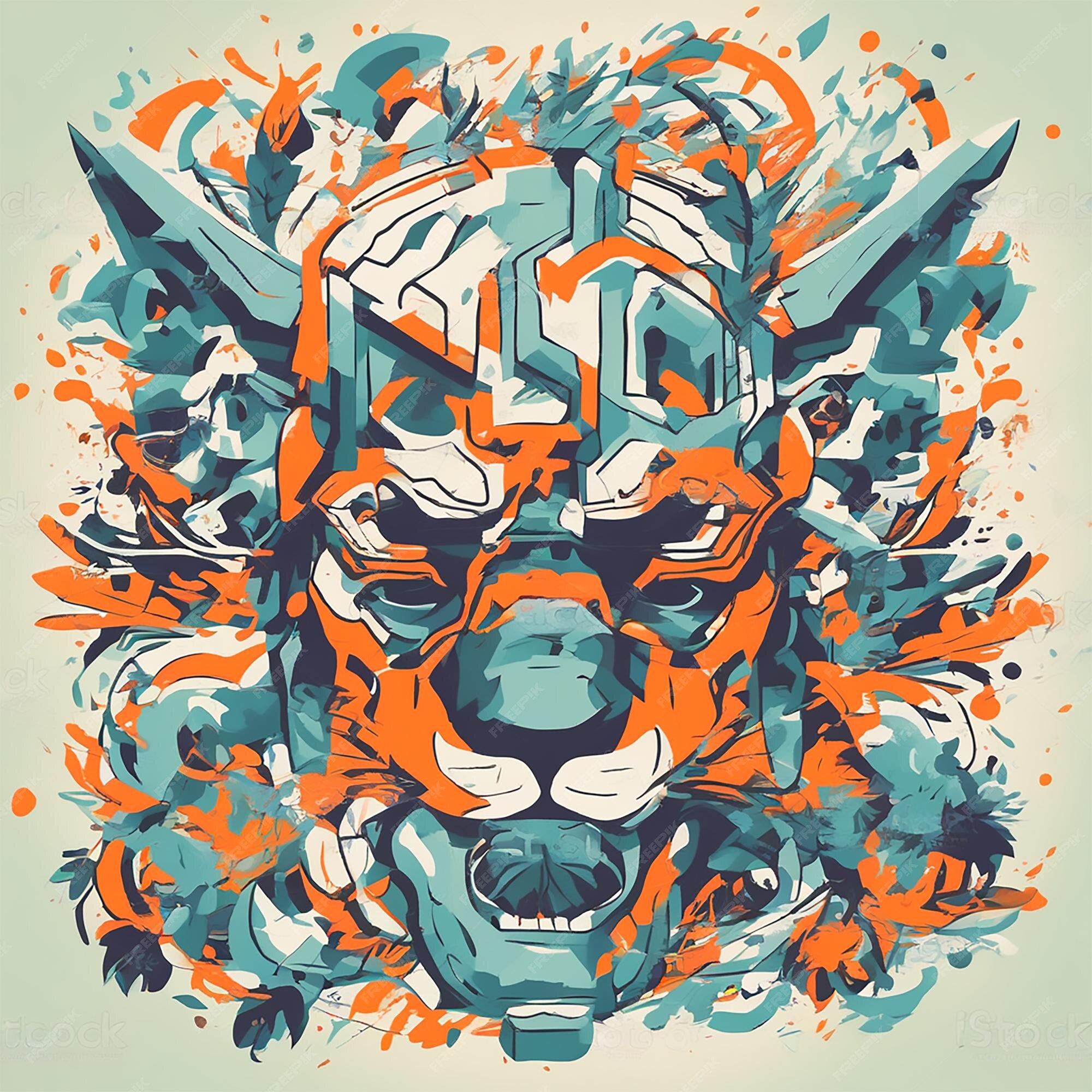 Premium AI Image | Two Color 2D Vector Art Illustration