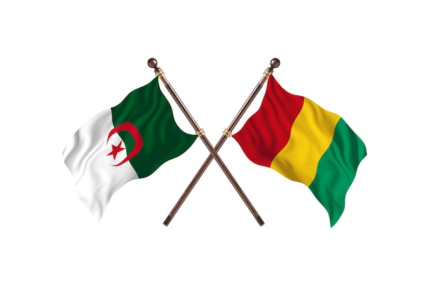 2つの国の旗対