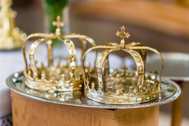 Two crowns for wedding ceremony