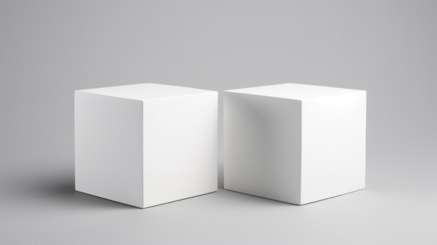 Two cubic Boxes Mockup