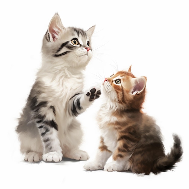 A two cute cat photography