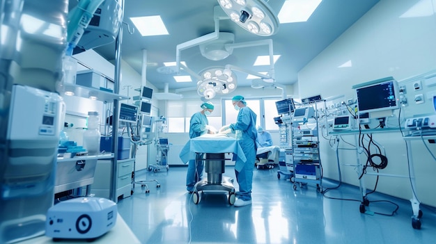 two doctors in a operating room