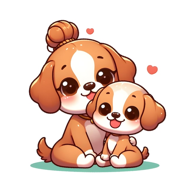 two dogs with the words puppies on the bottom