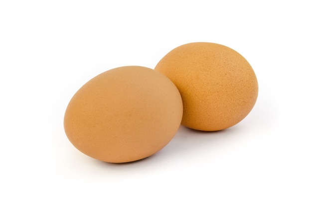 Two eggs isolated