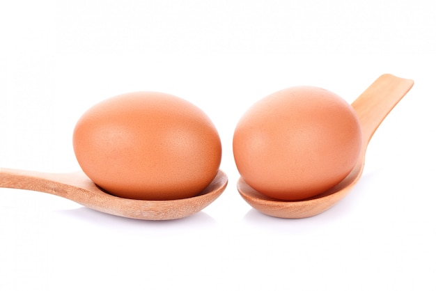 Two eggs isolated 