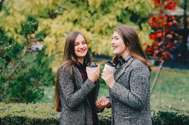 Two elegant girls