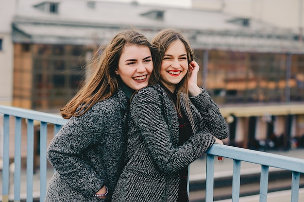 Two elegant girls