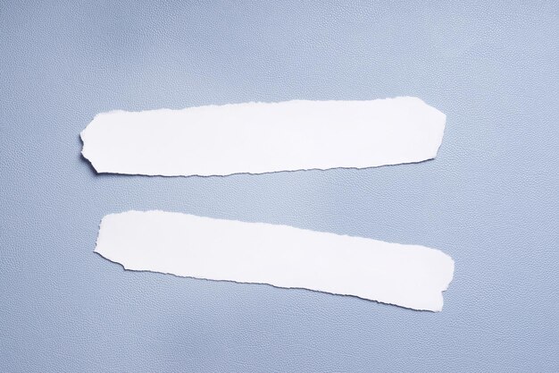 Two empty pieces of paper