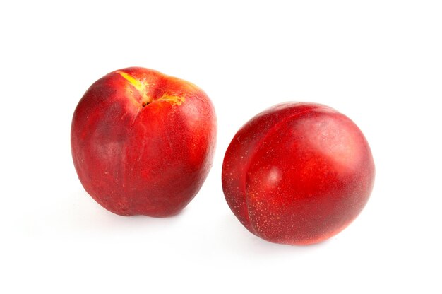 Two fresh nectarines