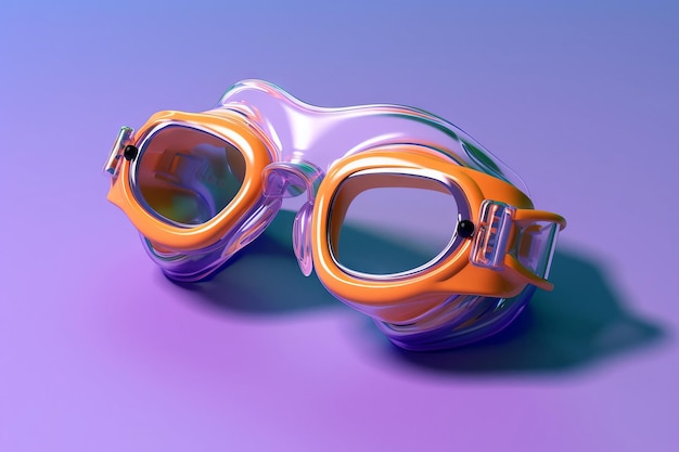 Two goggles with the word scuba on them