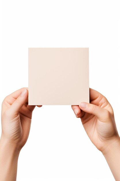 two hands holding a piece of paper that says  square  on it