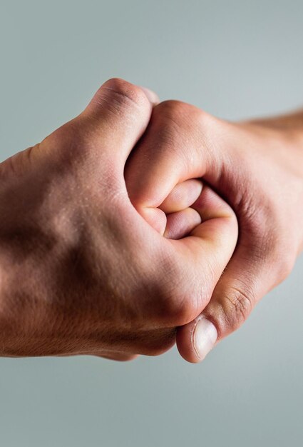 Two hands, isolated arm, helping hand of a friend. Handshake, arms. Friendly handshake, friends greeting. Rescue, helping hand. Male hand united in handshake. Man help hands, guardianship, protection