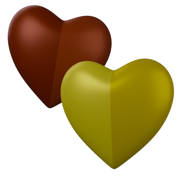 Два сердца 3D модель