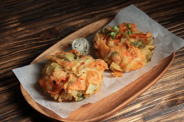 Two Kakiage Vegetable Fritter