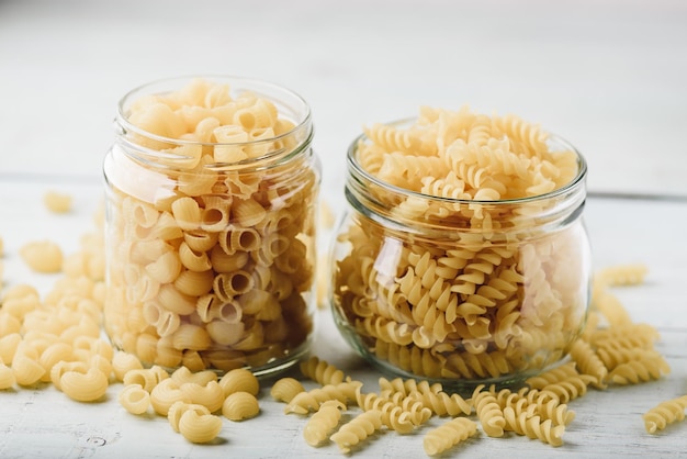 Two kinds of Italian pasta