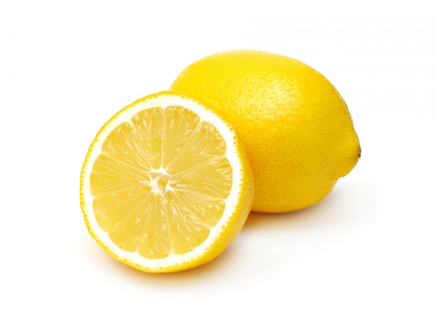 Two lemons isolated