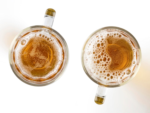 Two Light beer mugs