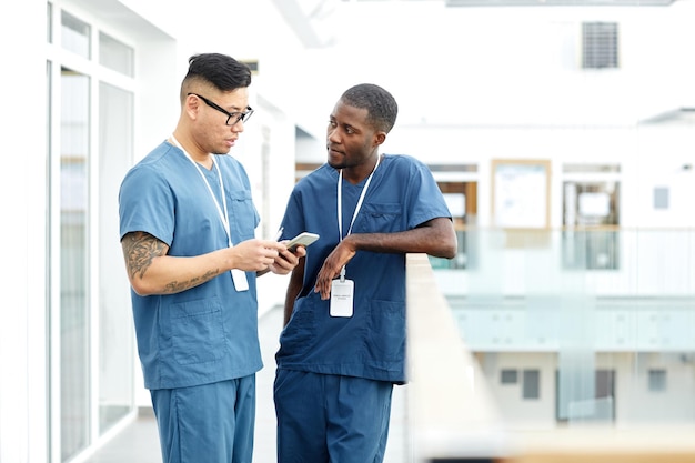 Two Male Medics in Hall