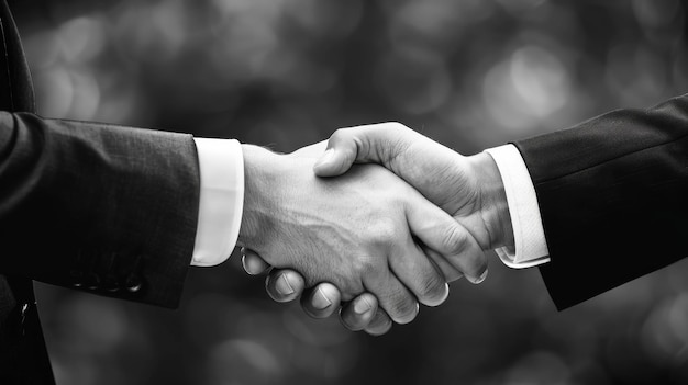 two men shaking hands closeup