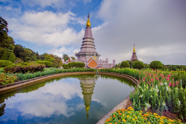 two pagoda landmark