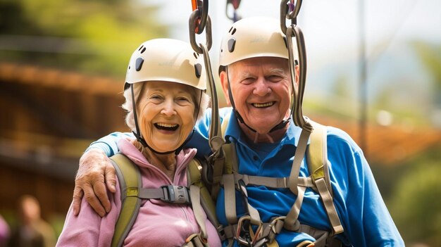 two people are smiling and one has a smile on her face