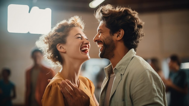 Two People Embracing Tenderly Expressing Love and Affection valentine Day