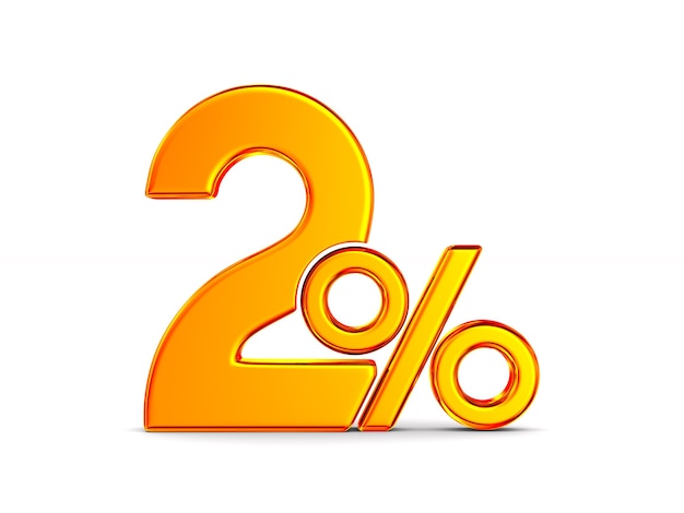 白地に2％