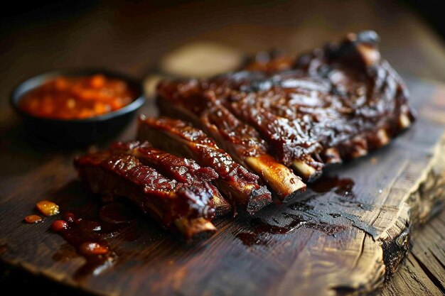 Two pieces of lule kebab bbq served with species and herbs