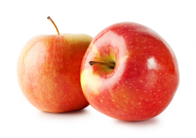 Two red apples