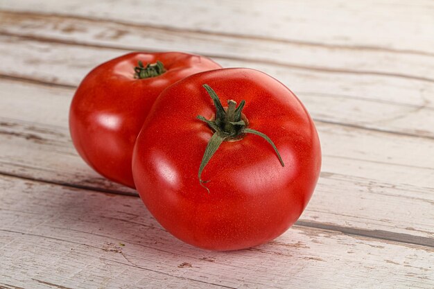 Two ripe sweet organic tomato