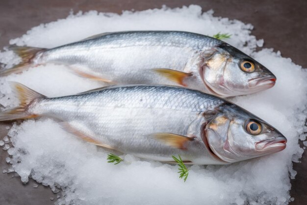 Two sea basses Cooking diet food Generate Ai