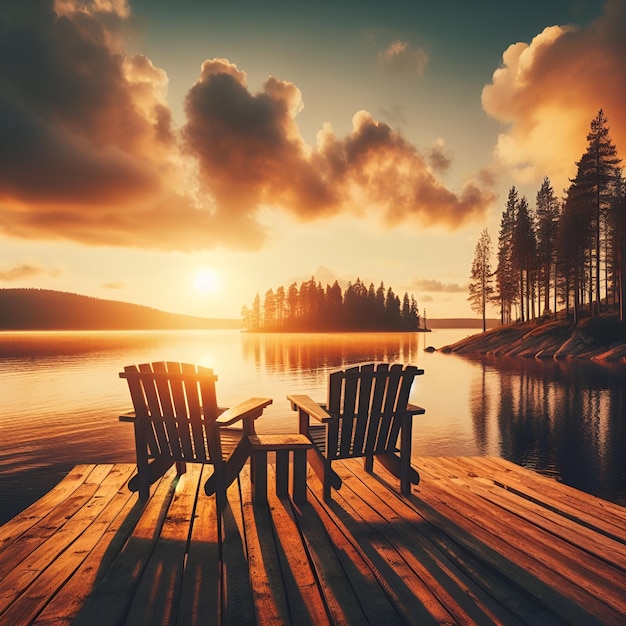 Two sibling sitting in beach chairs