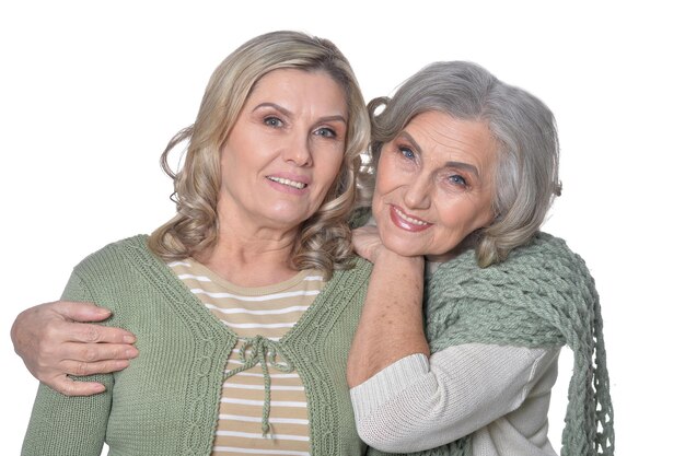 Two smiling women