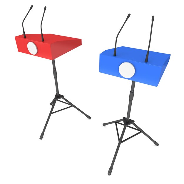 Two Speaker Podiums on Tripod