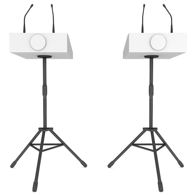 Two Speaker Podiums on Tripod