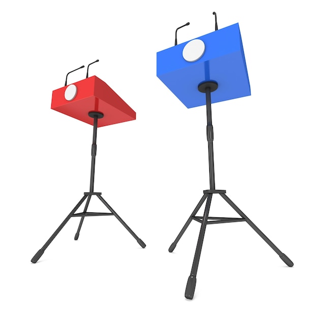 Two Speaker Podiums on Tripod