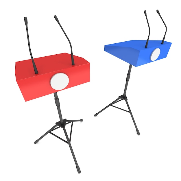 Two Speaker Podiums on Tripod