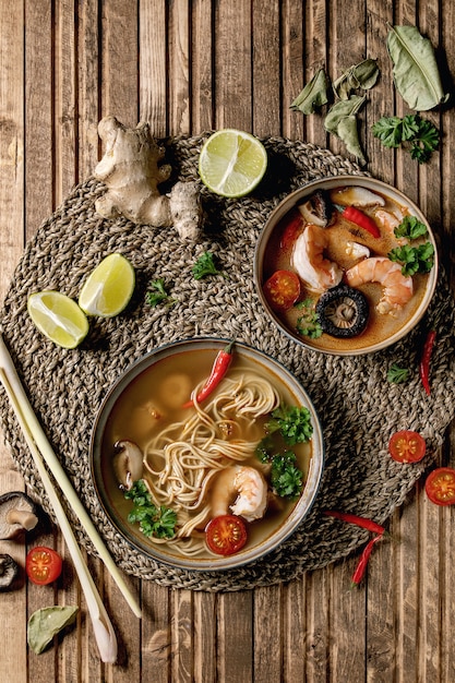 Two spicy asian soups