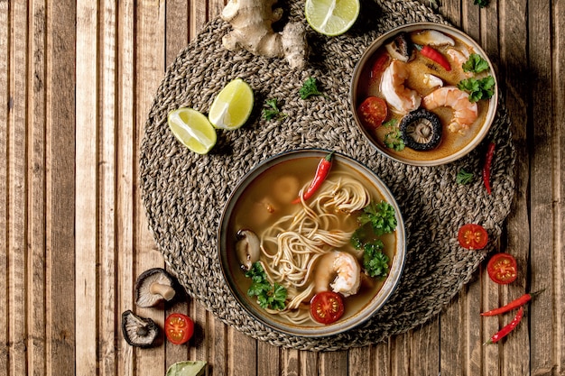 Two spicy asian soups