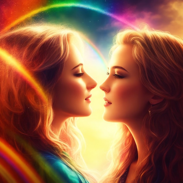 Foto two spirits in love lgbtq-thema