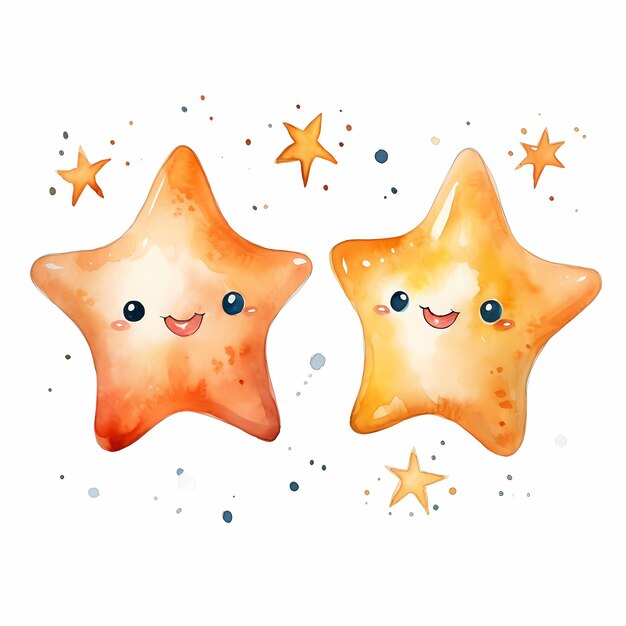 two starfish with one that says " happy smiling " and " happy starfish ".