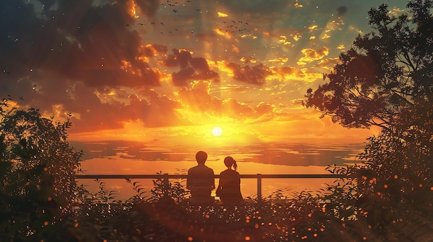 Two Strangers Meeting and Forming a Bond in a Bustling City