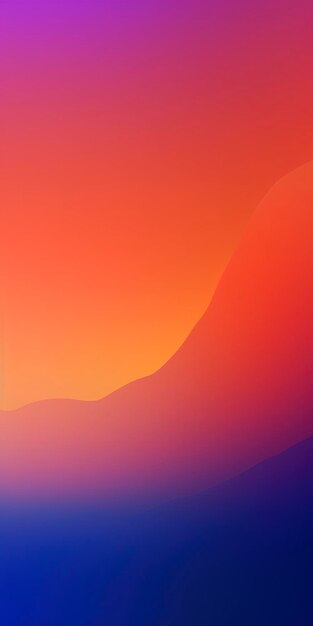 Two tone orange and purple and blue gradient beautiful simple smooth generate ai