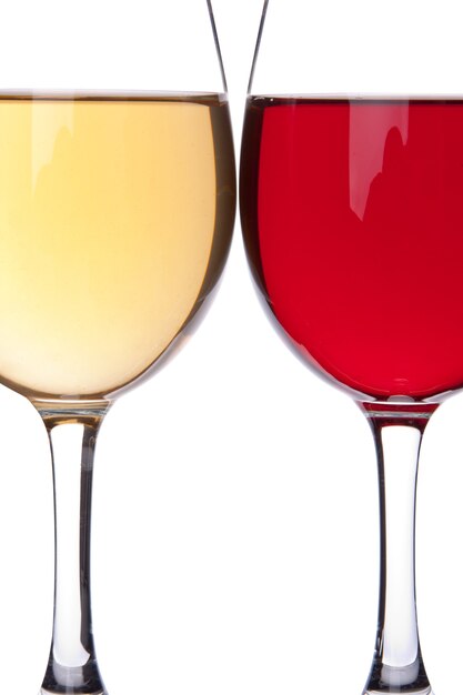 Foto due bicchieri da vino