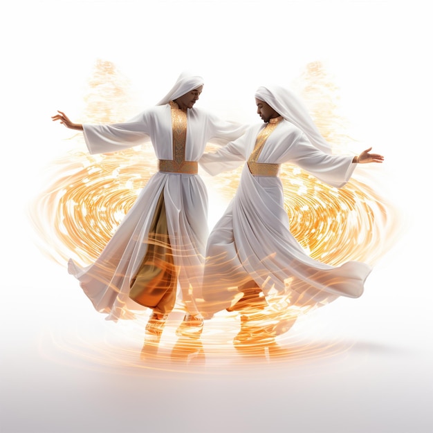 Two women dancing on event