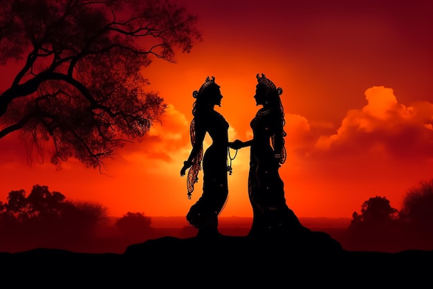 Two women in front of a sunset with the words'bali'on the bottom right.