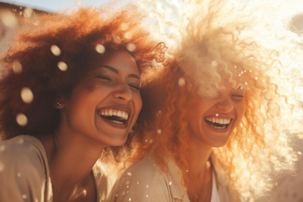 Two Women Standing Together