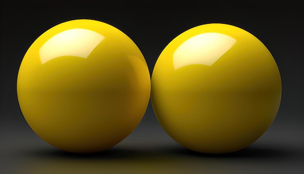 two yellow balls